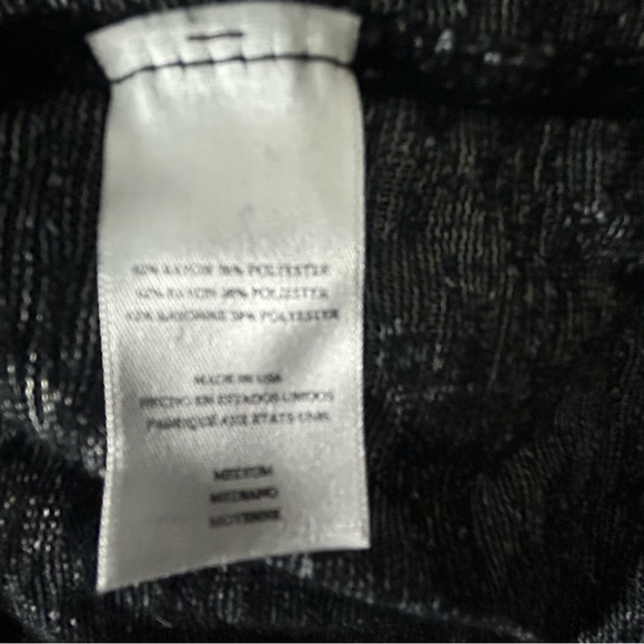 Rails Black Burnout Crewneck Long Sleeve Shirt M - Picture 9 of 9